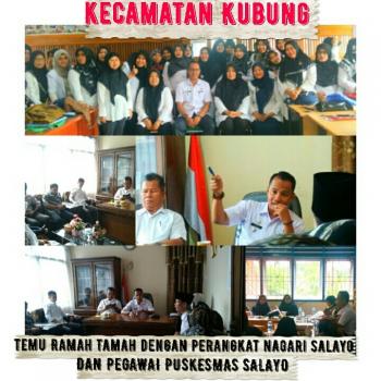 Temu Ramah Sama Perangklata Nagari Salayo dan Pegawai Puskesmas Salayo