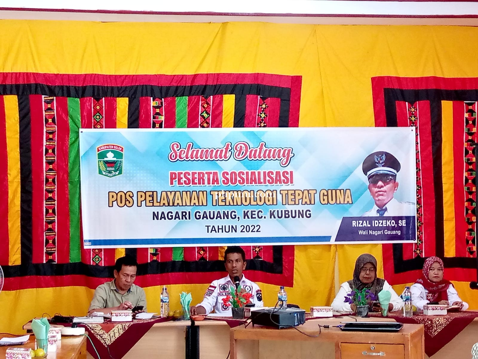 Pembukaan Sosialisasi Posyantek Nagari Gauang