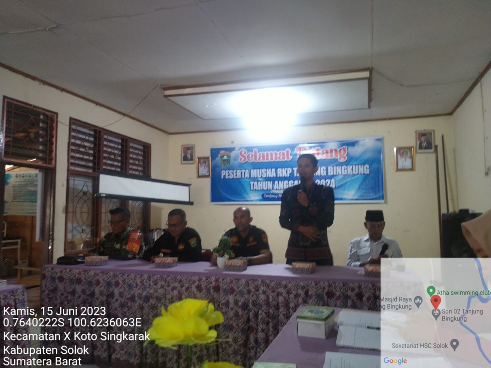 SEKCAM KUBUNG HADIRI MUSNA RKP TANJUNG BINGKUNG